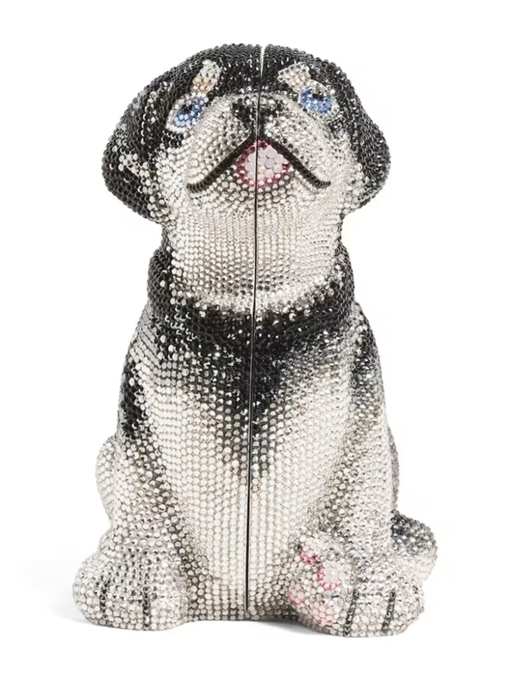 Judith Leiber Sadie Puppy Minaudiere Clutch Handbag
